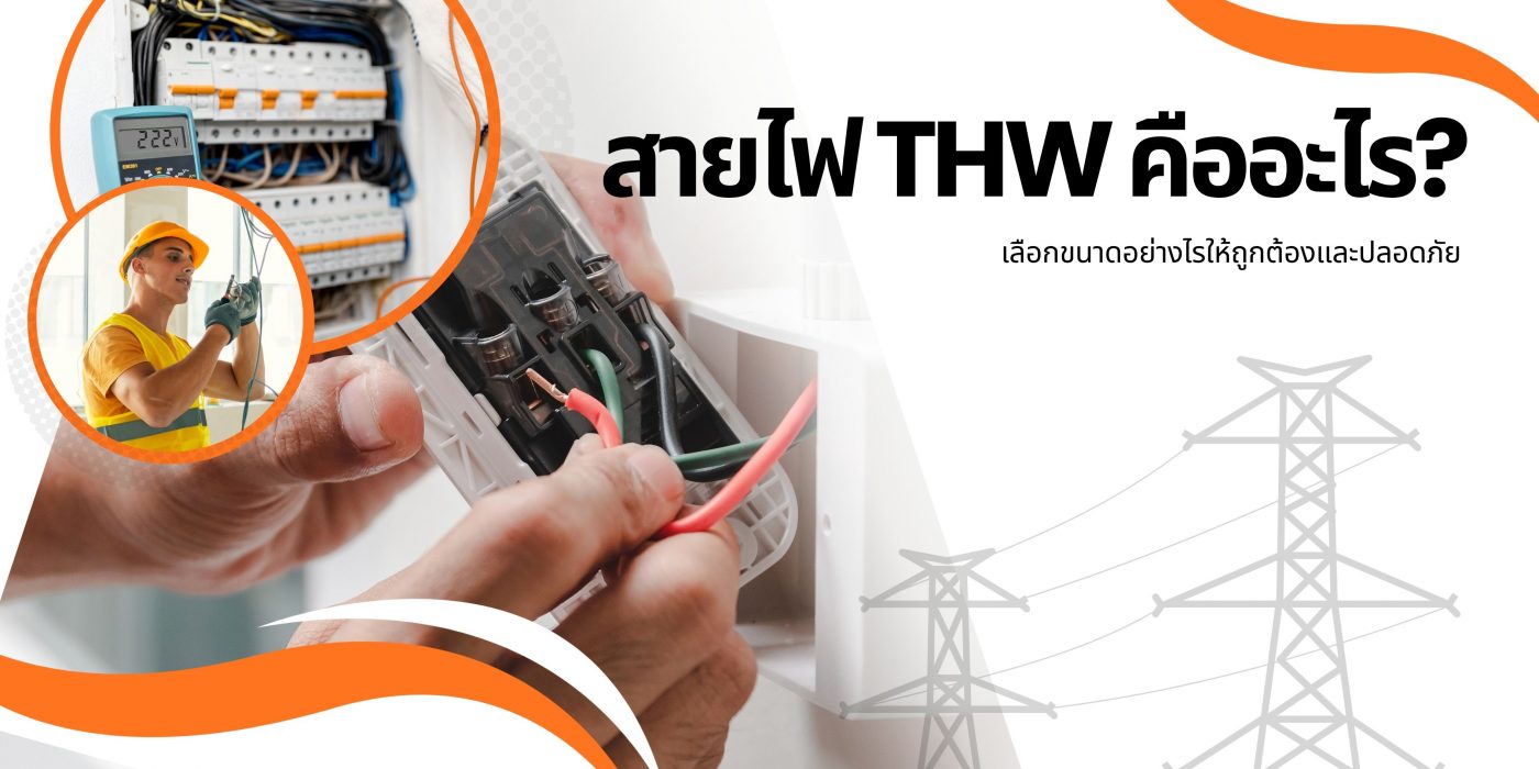 สายไฟ THW คืออะไร? เลือกขนาดอย่างไรให้ถูกและปลอดภัย | ณิชชาเจริญยิ่ง