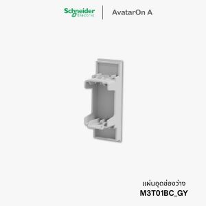 Schneider Avataron A ฝาอุด/แผ่นปิดช่องว่าง สีเทา - M3T01BC_GY