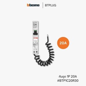 Bticino เซอร์กิตกันดูด RCBO 20A - BTP1C20R30