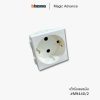 Bticino รุ่น Magic Advance ปลั๊กเยอรมัน 2 ขากลม - M9440/2