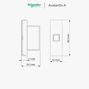 ปลั๊ก Schneider Avataron A เต้ารับโทรศัพท์