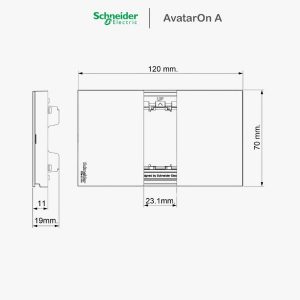 Schneider Avataron A หน้ากาก 1 ช่อง