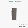 Schneider Avataron A สวิตช์ทางเดียว 1 ช่อง สีดำ มีพรายน้ำ - M3T31_1F_BK