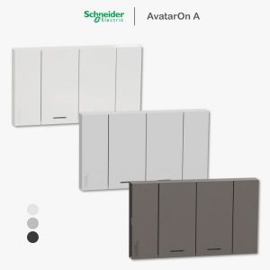 Schneider Avataron A สวิตช์ทางเดียว 1.5 ช่อง มีพรายน้ำ