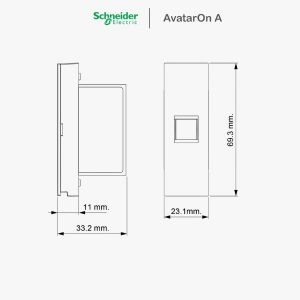 ปลั๊ก Schneider Avataron A ปลั๊กคอมพิวเตอร์ CAT6