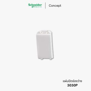 Schneider Concept ฝาอุด/แผ่นปิดช่องว่าง สีขาว - 3030P