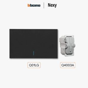 Bticino Nexy ชุดสวิตช์สองทาง 1 ช่อง สีกราไฟต์ | 2 ways 1 gang switch - White
