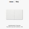 Bticino Nexy ชุดสวิตช์ทางเดียว 2 ช่อง สีขาว | 1 way 2-gang switch - White