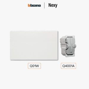 Bticino Nexy ชุดสวิตช์ทางเดียว 1 ช่อง สีขาว | 1 way 1 gang switch - White