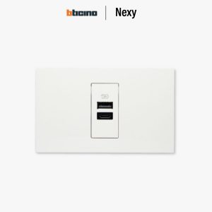 Bticino Nexy ปลั๊ก USB A+C | Double USB sockets Type-A and Type-C
