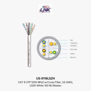 สายแลน CAT6 - US-9116LSZH | Interlink