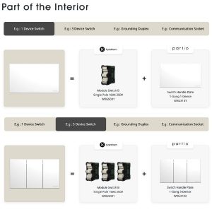 สวิตช์ไฟ Panasonic Partio